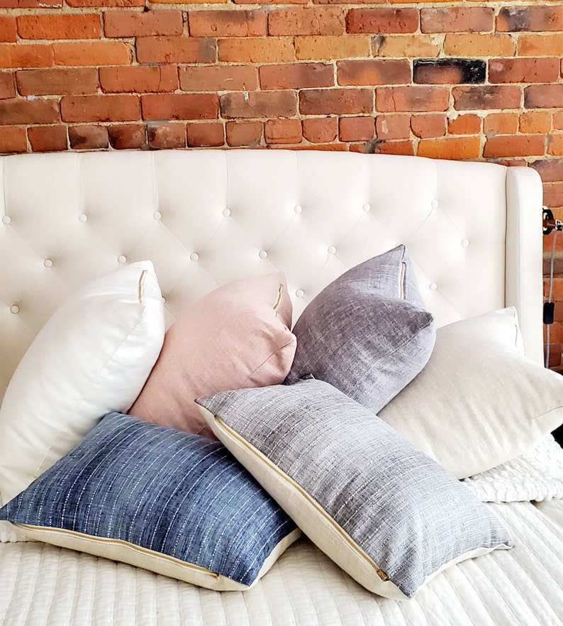 Solid pink pillow cover 20x20 14x20 pink blush throw ...