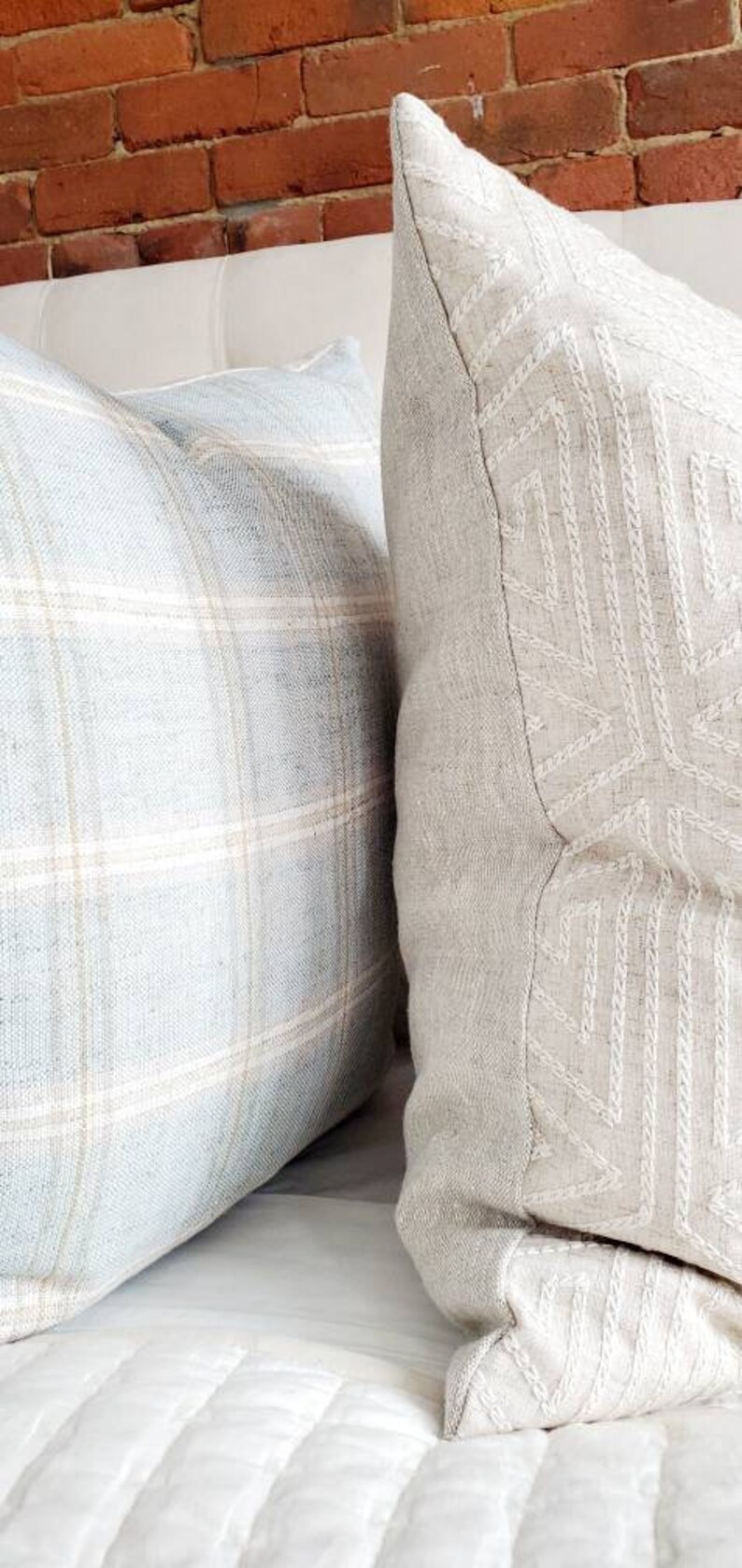 Natural beige textured pillow beige geometric pillow cover Etsy