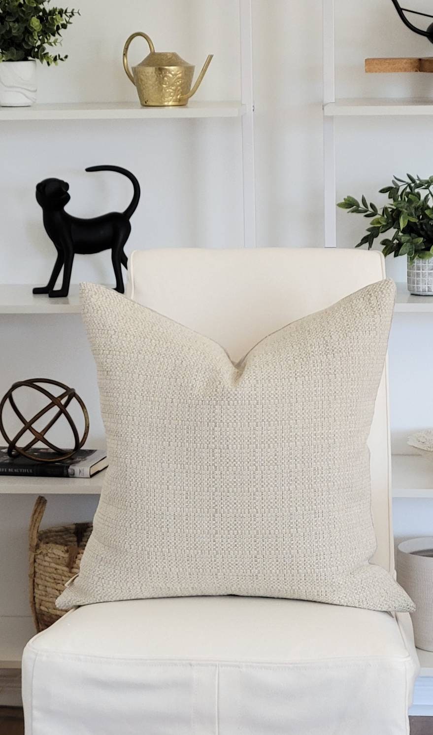 beige pillow covers