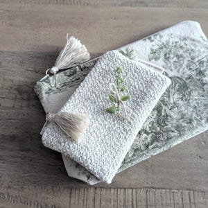 Duo de pochettes Toile de Jouy – Style français intemporel – Cadeau élégant pour femme