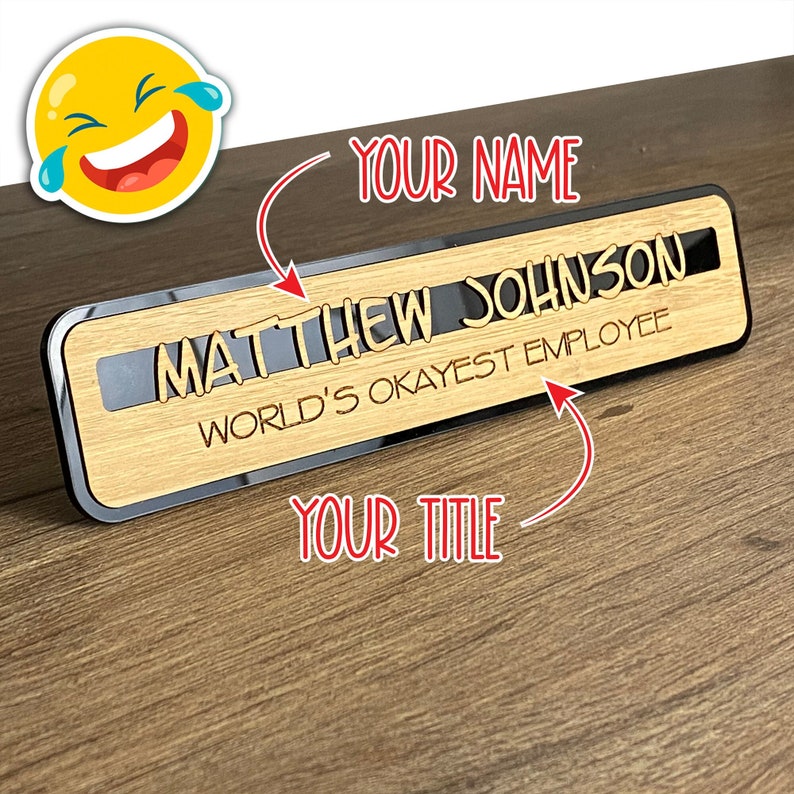 Personalized Funny Name Plate for Desk or Wall Etsy