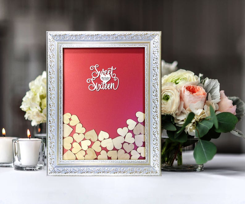 Quinceanera Guest Book Idea Sweet Sixteen Sweet 15 For Etsy