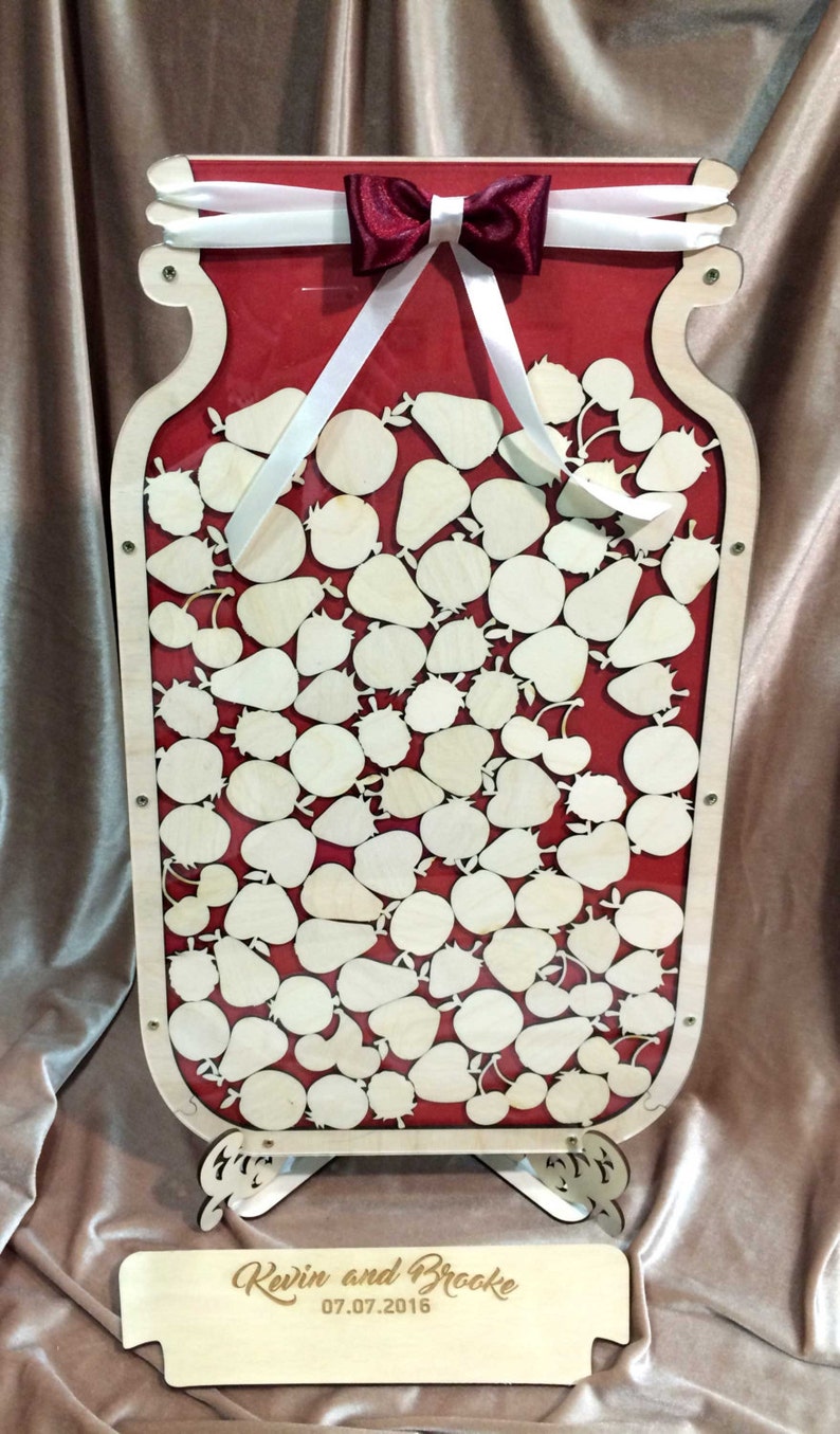 Novelty Mason Jar Wedding Guest Book Alternative Unique Etsy