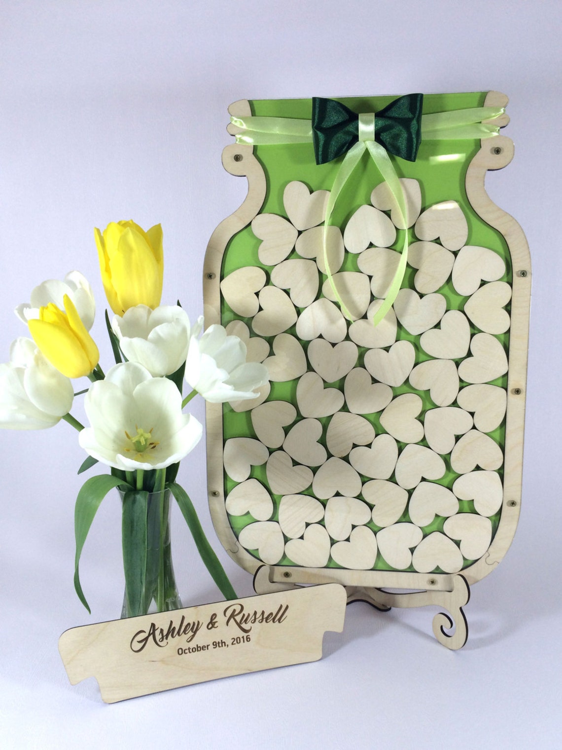 Mason Jar Wedding Guest Book Alternative Unique Wedding Guest Etsy