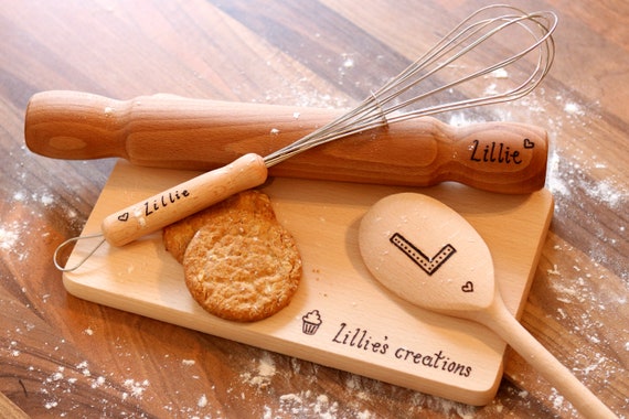 personalised childrens baking set