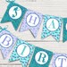 Mermaid birthday banner printable, Mermaid party decor, Mermaid decorations, Mermaid happy birthday banner, Under the sea party