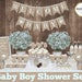 Rustic Baby shower decorations printable, Boy baby shower decorations, Woodland baby shower, burlap baby shower, natural baby shower