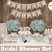 Rustic bridal shower decorations, Bachelorette party decorations, bridal shower decors, burlap bridal shower, Natural bridal shower