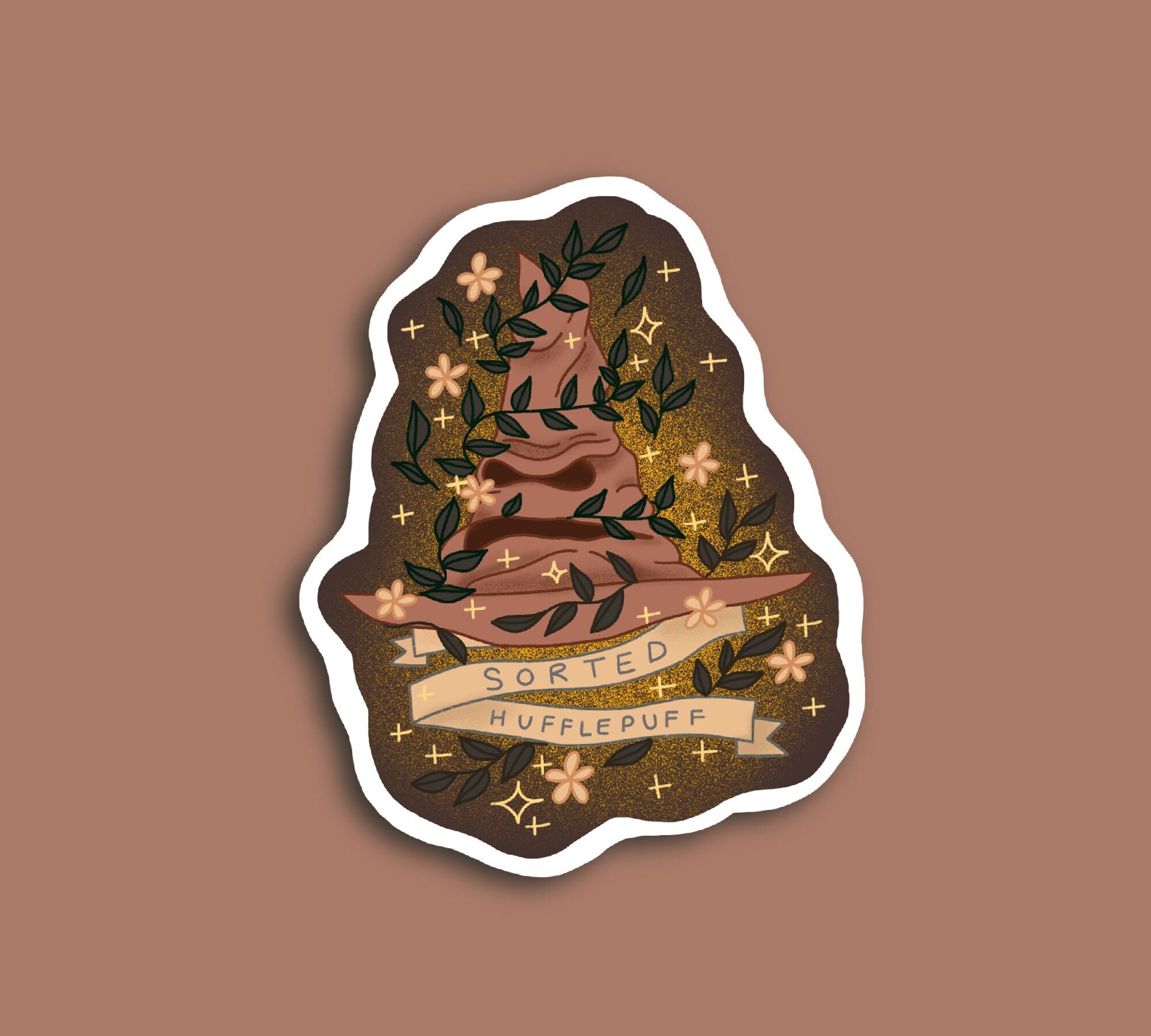 SORTING HAT STICKER Harry Potter hufflepuff sticker water Etsy