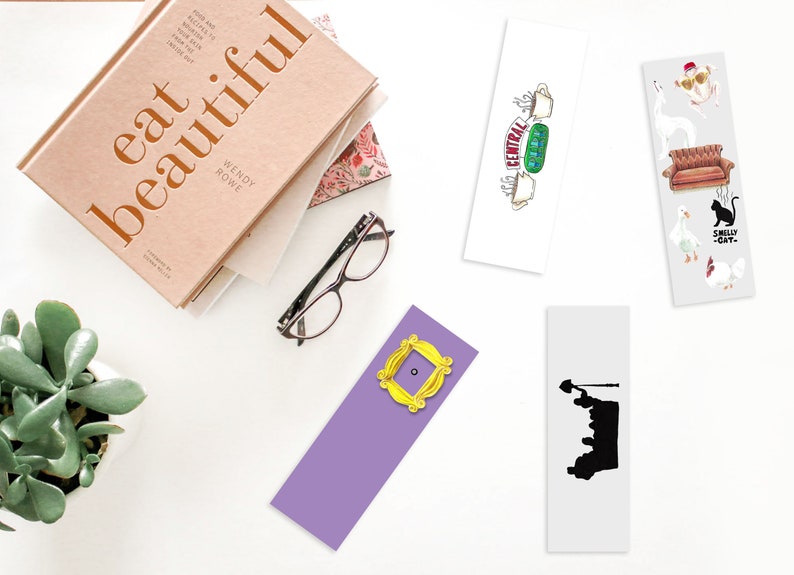 FRIENDS TV SHOW inspired bookmarks a perfect friends tv show Etsy