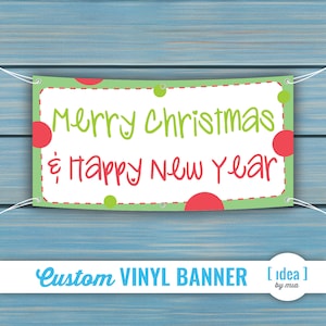 Merry Christmas Banner, Happy Holiday Banner, Custom Personalized Banner, Corporate Banner, Christmas Banner, Christmas Party Banner, Banner