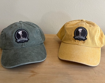 Faded Dad Hat | Iron Elephant Design | Yellow and Green