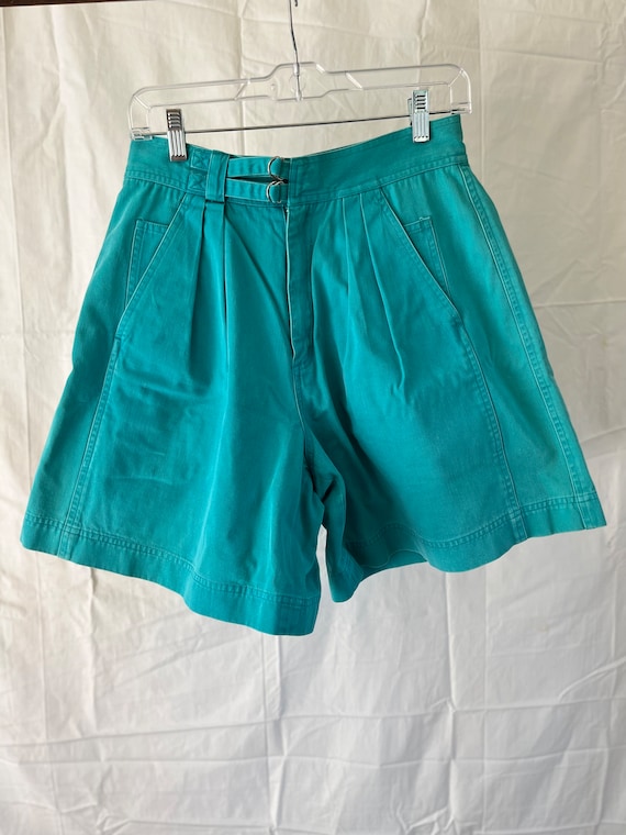 Teal Lizwear High Waisted Shorts Liz Claiborne 198