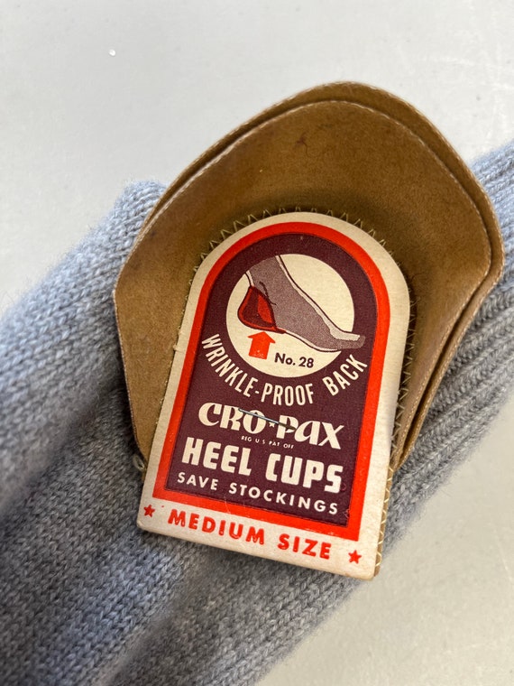 Cro-Pax Heel Cups Protects Stockings Vintage Hosi… - image 1