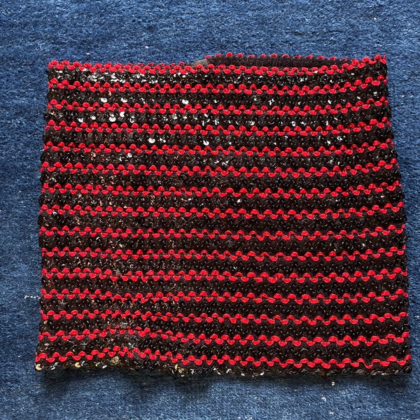 1970s Sequin Wide Ruby Red Tube Top main image 0