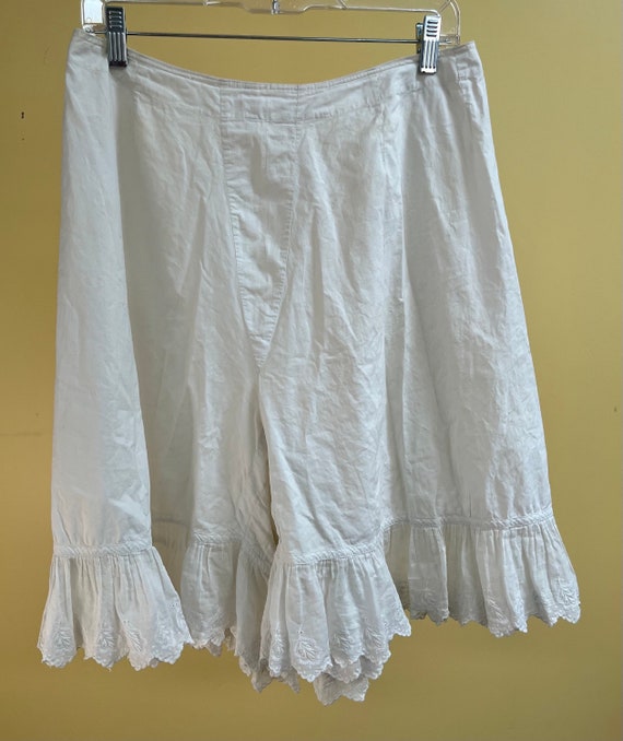 Victorian Pantaloons White Cotton Bloomers