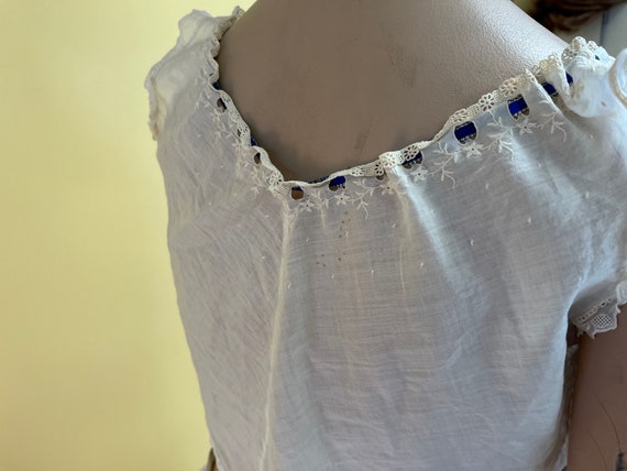 Edwardian Camisole Delicate Cotton Undergarment - image 6