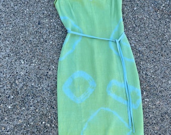 Mod 60’s Vintage Summer Dress Upcycled Tie-dye