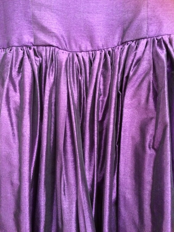 Purple Cocktail Dress Vintage 50's Formal Small - image 5