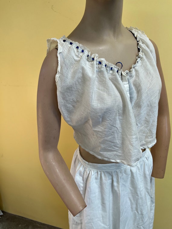 Edwardian Camisole Delicate Cotton Undergarment - image 5