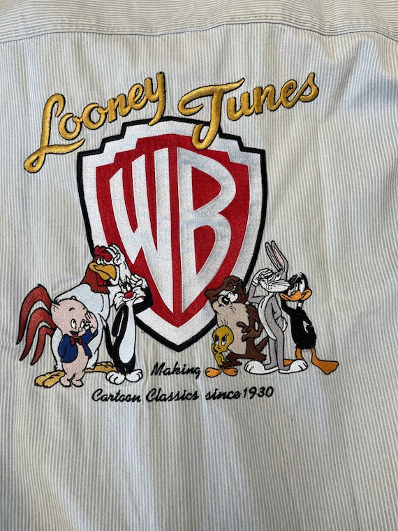 Looney Tunes Characters denim shirt 1980's WB swag