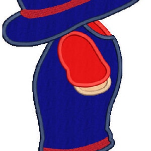 REVISED Overall Bill embroidery Applique design4, 4 sizes, 8 formats(dst,exp,jef,hus,pes,vip,vp3,xxx),instant download, 1 zip w/PDF