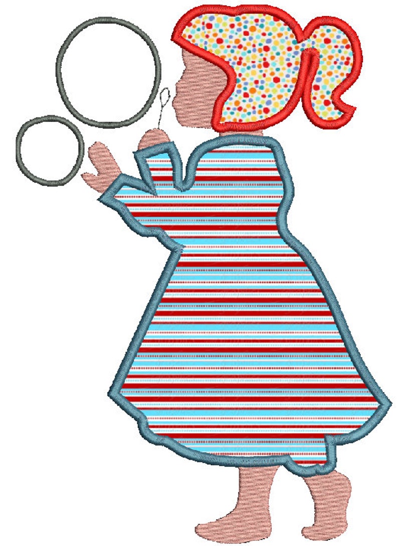 Set 14 designs little girl applique machine embroidery 4  etsy Set 14 designs little girl applique machine embroidery 4  etsy