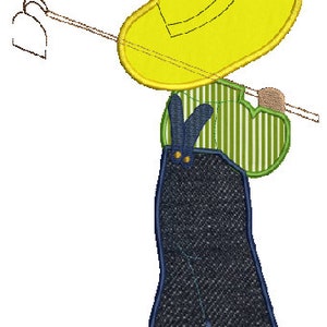 sunbonnet sam hoeing machine embroidery Applique design,4 sizes,8 formats(dst,exp,jef,hus,pes,vip,vp3,xxx),instant download,1 zip w/PDF