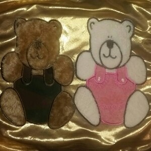 2 Memory Bears machine embroidery Applique designs,4 sizes,8 formats(dst,exp,jef,hus,pes,vip,vp3,xxx),instant download,1 zip with PDF