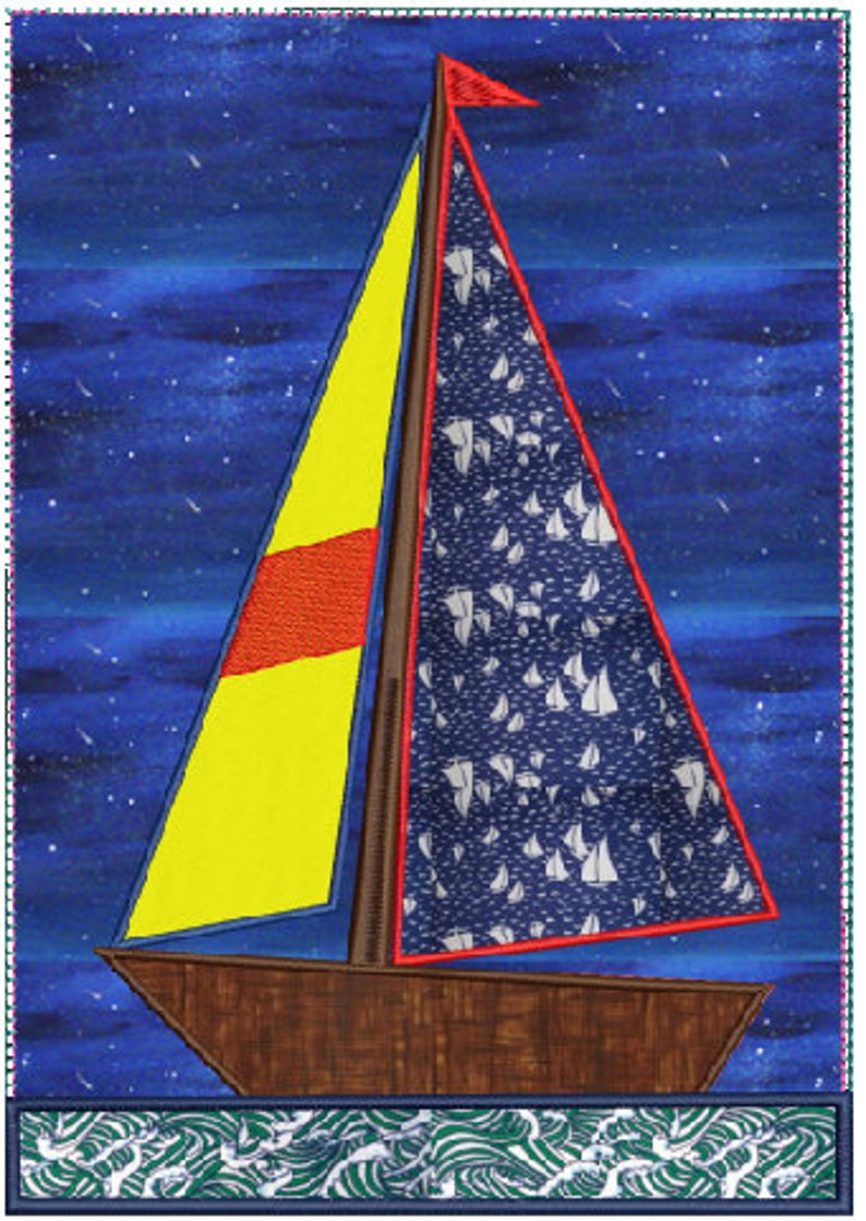 sailboat applique quilt pattern