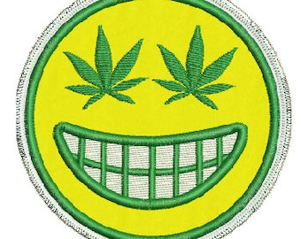 MJ smiley face teeth patch applique,Machine embroidery,4 sizes,8 formats(dst,hus,exp,jef,pes,vip,vp3,xxx), instant download,1 zip file w/pdf
