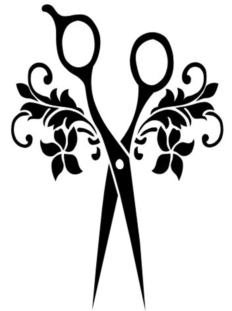 Scissor Fancy Design 4 Sizes 8 Formats | Etsy