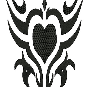 Tribal Tattoo design1 machine embroidery,1 design,8 formats(dst,exp,jef,hus,pes,vip,vp3,xxx),instant download,1 zip w/PDF