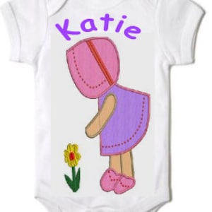 Sunbonnet Sue Little Girl machine embroidery Applique,4 sizes,8 formats(dst,exp,jef,hus,pes,vip,vp3,xxx),instant download,1 zip file