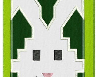 Easter Sampler design1 bunny machine embroidery Applique, 4 tamaños,8 formatos (dst,exp,jef,hus,pes,vip,vp3,xxx), descarga instantánea,1 zip w/PDF