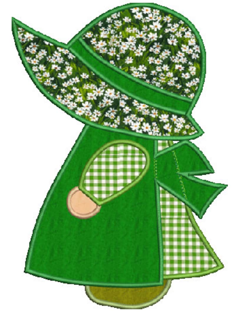 Sue Girl5 Machine Embroidery Applique Design4 Etsy