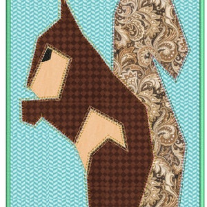 Squirrel quilt Applique Machine Embroidery design,4 sizes,8 formats(dst,exp,jef,hus,pes,vip,vp3,xxx), 1 ZIP w/pdf file, Instant download