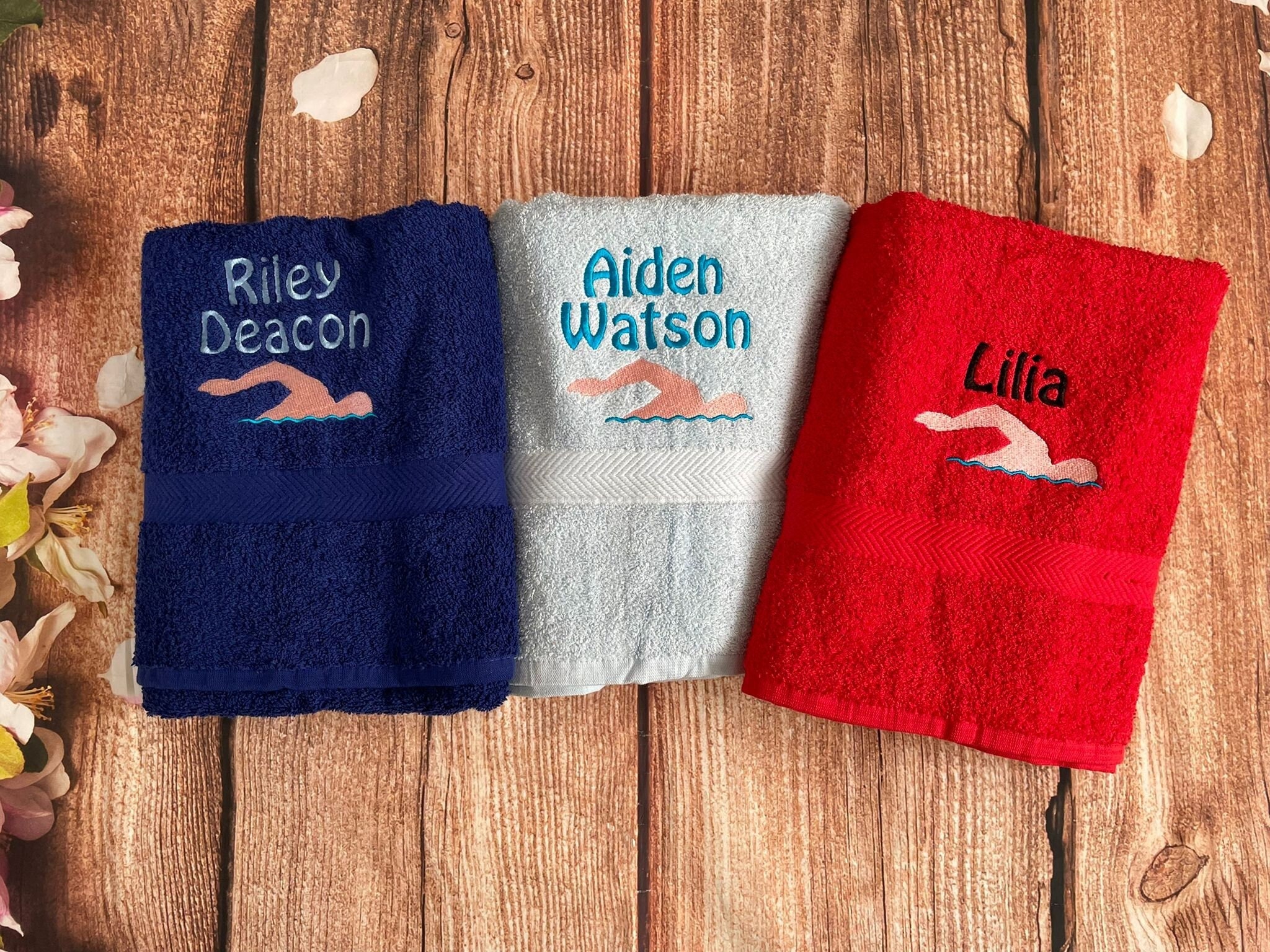 Personalised swimming towel deals