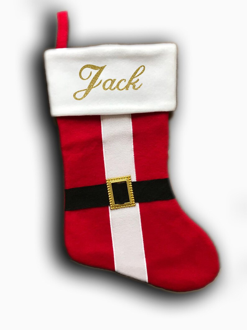Personalised Christmas Stocking Embroidered / Printed Name Etsy UK