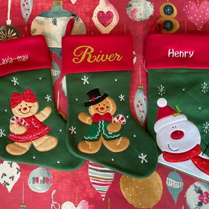 Personalised Christmas Stocking Embroidered / Printed Name Stockings Christmas 2022, Luxury , 40cm Long , Xmas Sock image 10