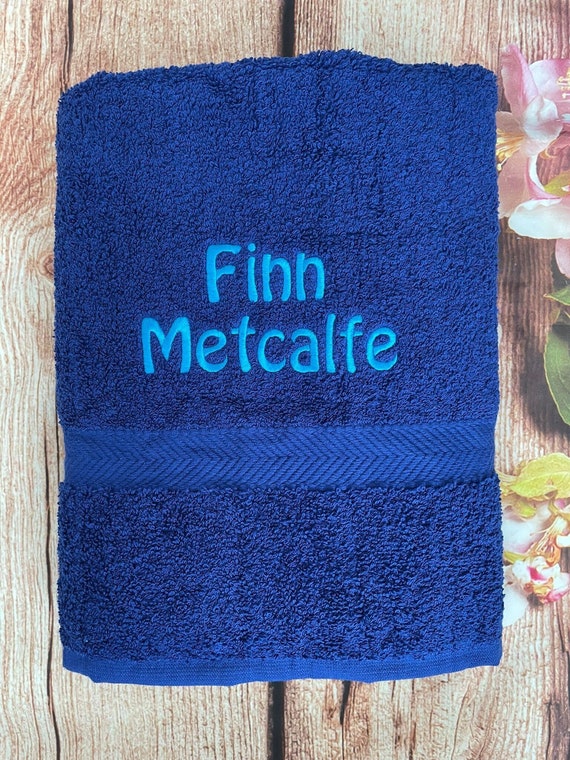 Personalised Towel Embroidered With Name Big Soft Excellent