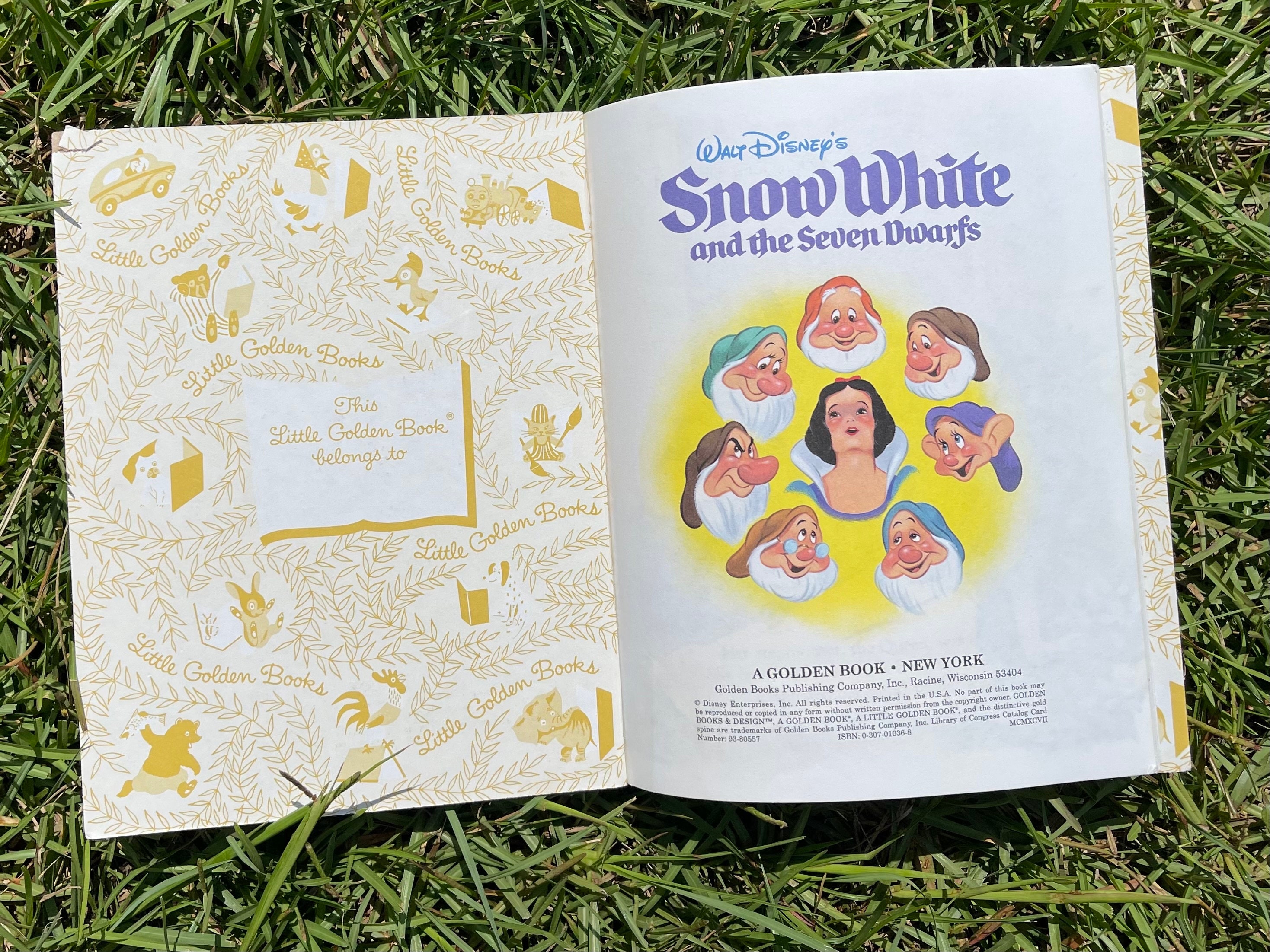 白雪姫と七人の小人、ディズニー、リトル・ゴールデン・ブック - Etsy 日本