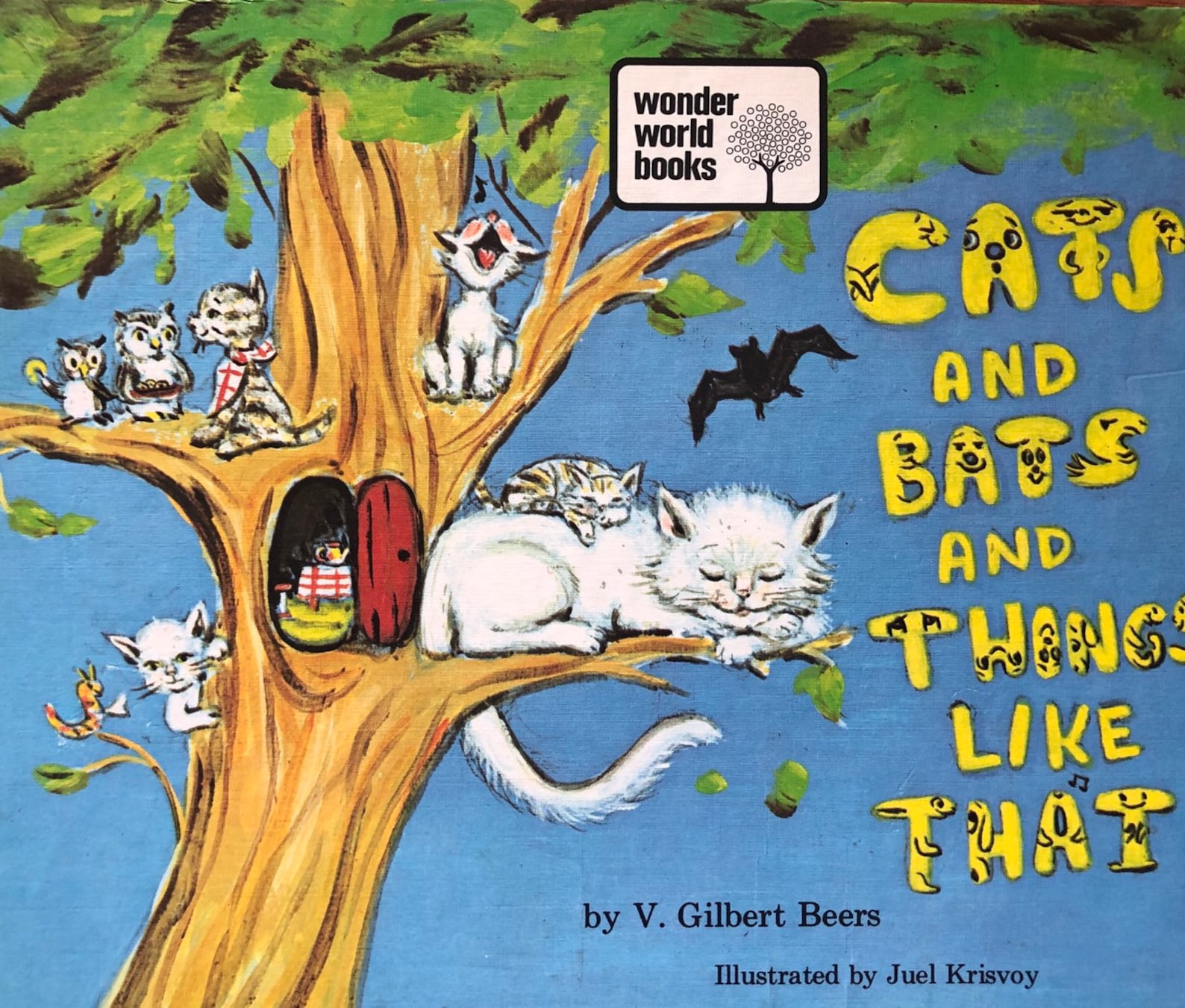 Cats and Bats and Things Like That, by V. Gilbert Beers, HB 1973 Etsy