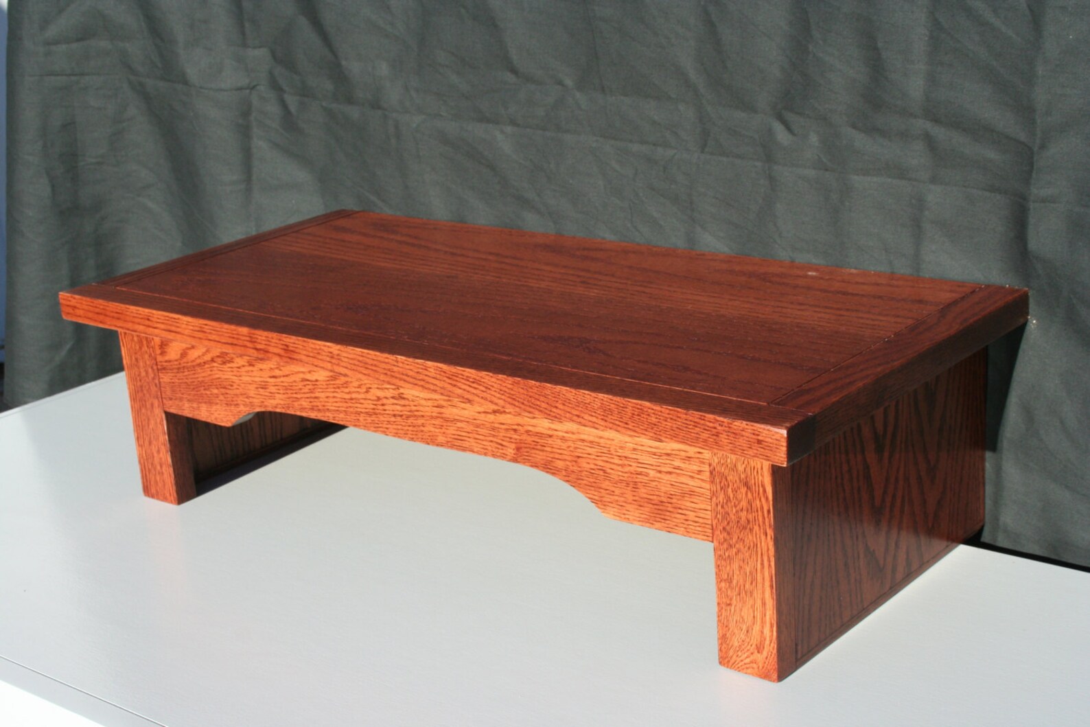 Mission Oak Style TV Riser Stand in Cherry Finish Arts and - Etsy