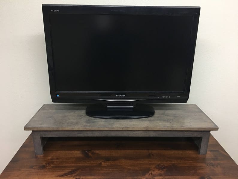 TV Riser Stand Maple Wood Medium Finish Arts and Craft Style Etsy