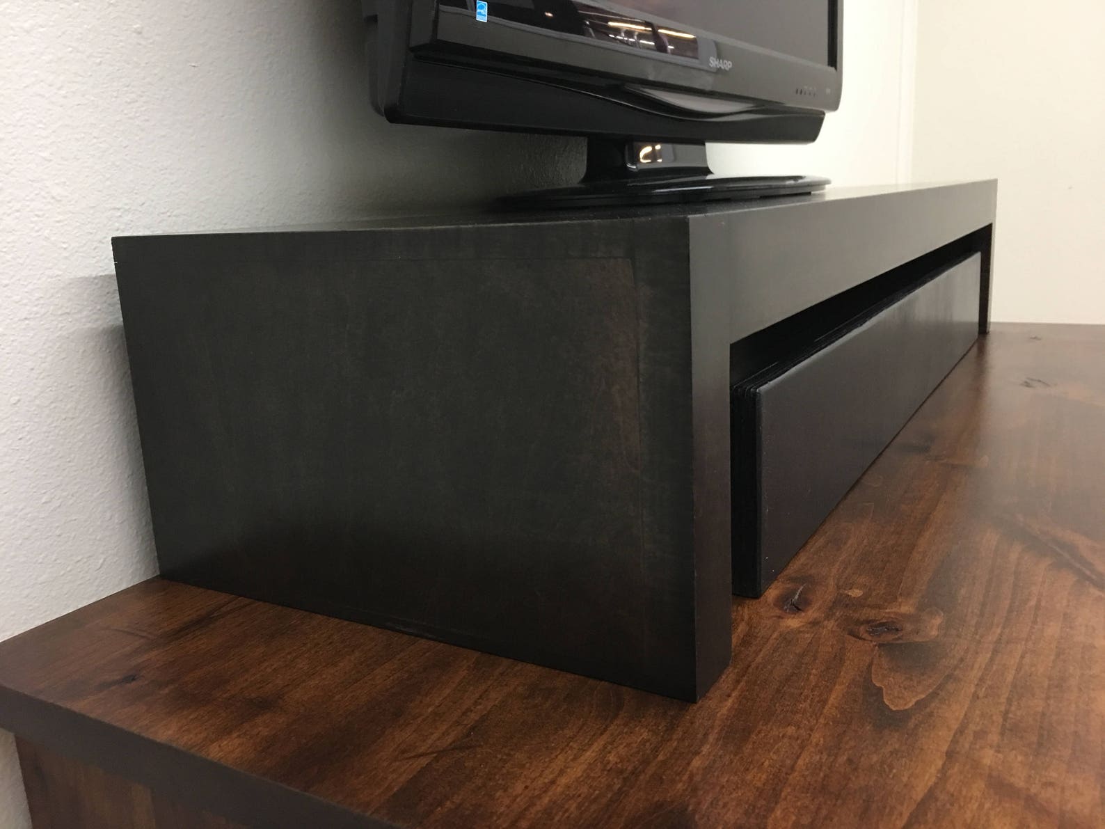 Maple Wood TV Riser Stand Modern Style With Medium Finish - Etsy