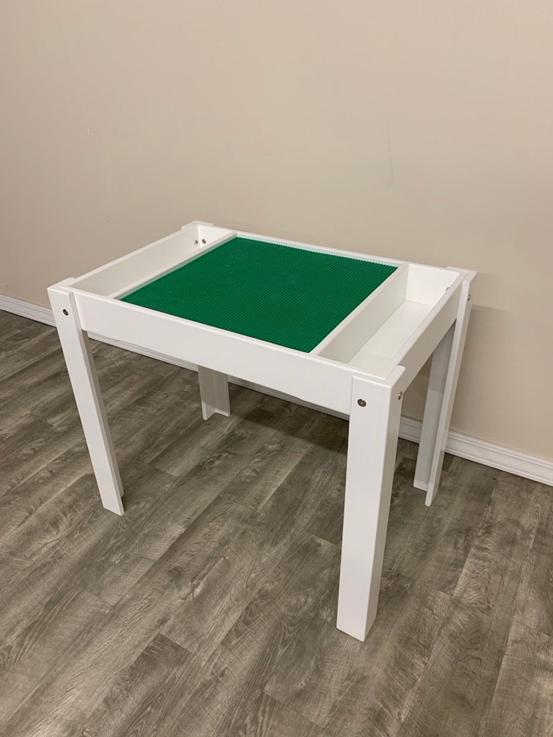 Kids Activity Table With Side Storage Bins Activity Table - Etsy