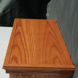 Traditional Oak Style TV Riser Stand with Medium Finish image 8