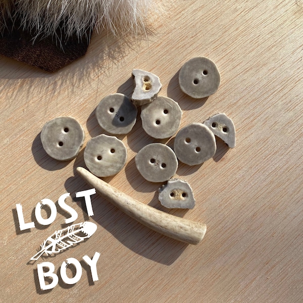 Deer Antler Buttons Etsy
