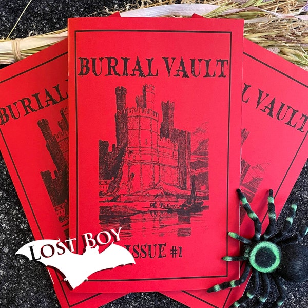 Burial Vault issue #1, Unlimited edition, Horror Zine, Occult Zine, Horror Fiction